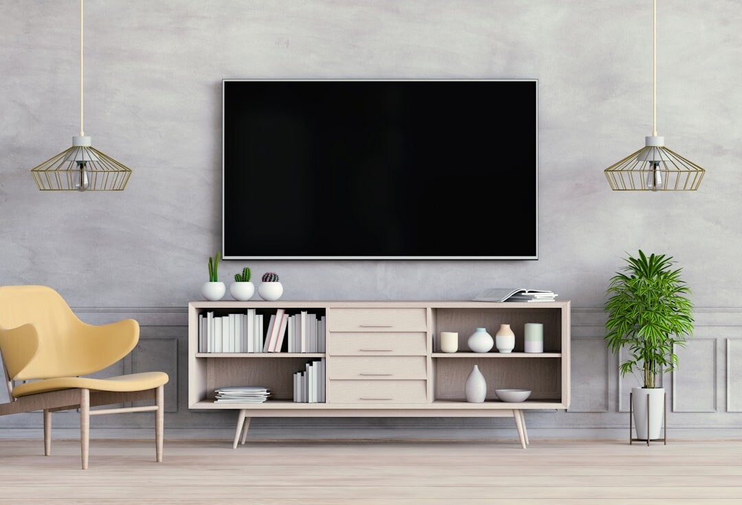 modern flat screen tv